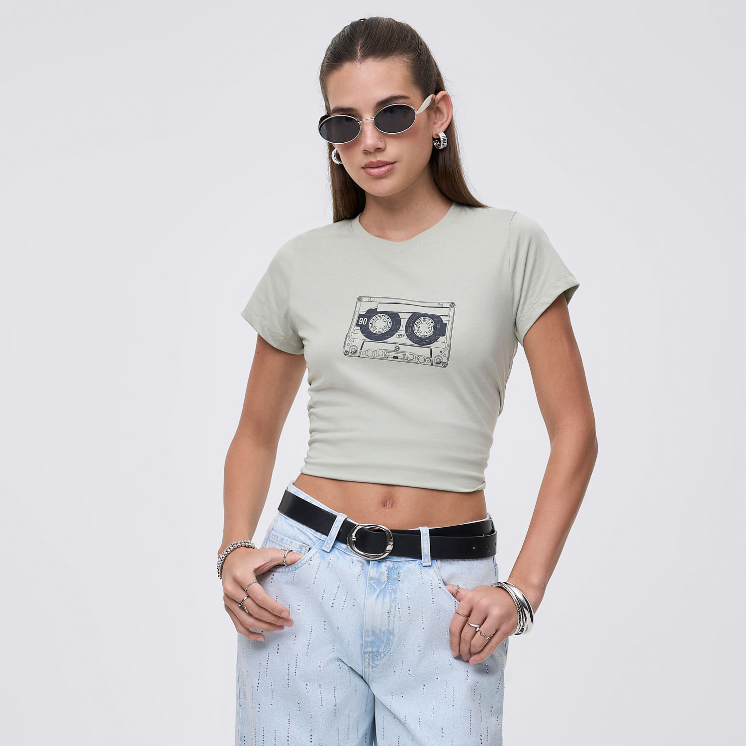 Polo Mujer Bas Reg Print I Hypnotic Manga Corta Verde Xs