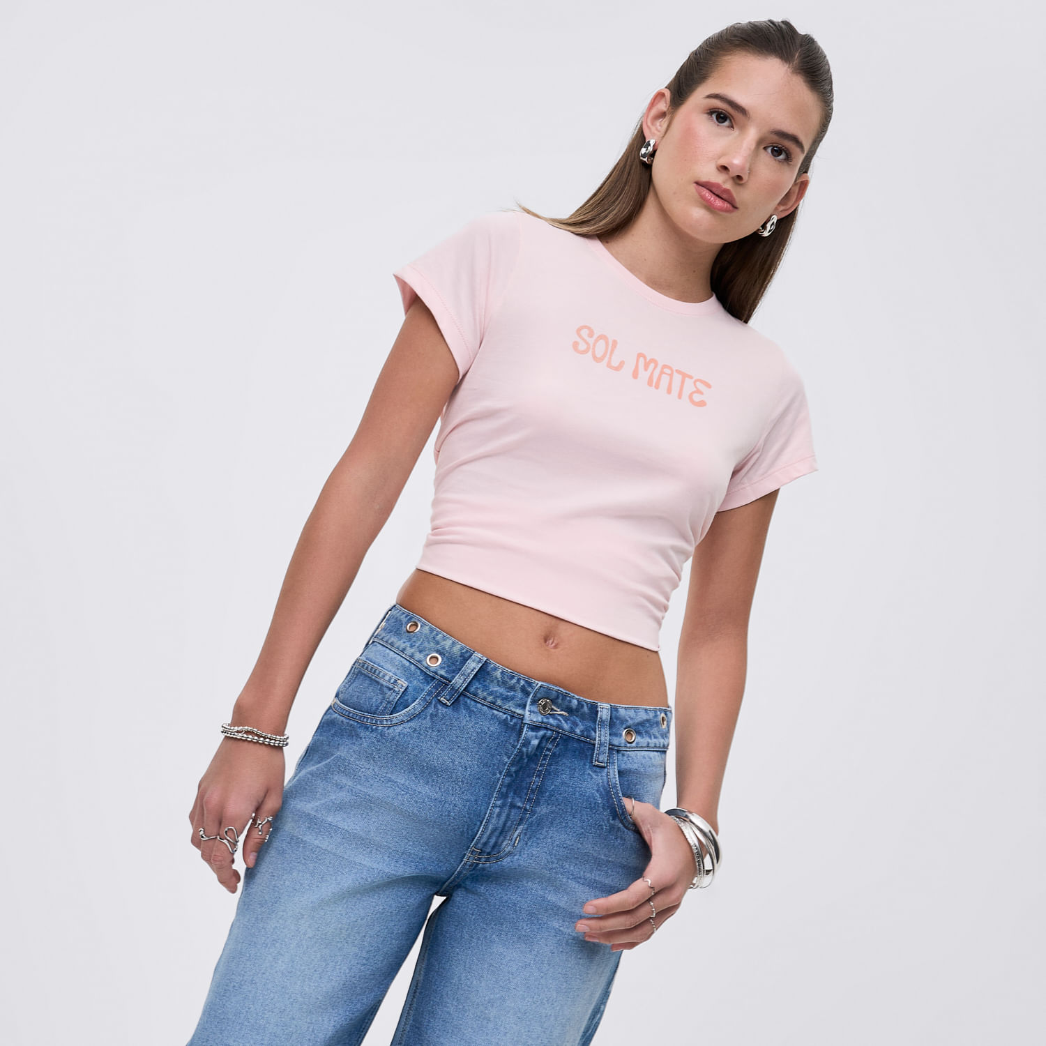 Polo Mujer Bas Reg Print I Hypnotic Manga Corta Melon L