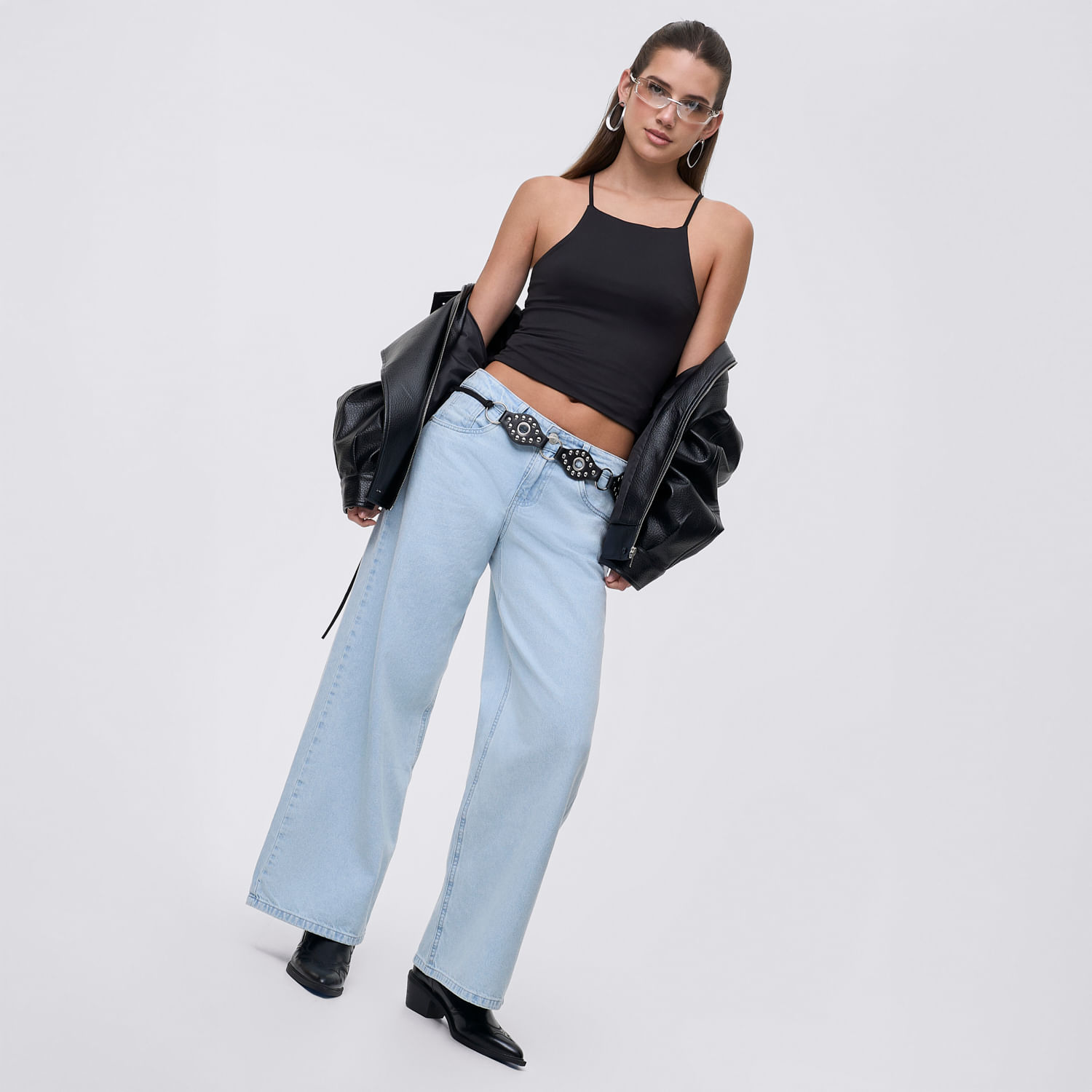 Jean Mujer Icy Hypnotic Baggy Celeste 26