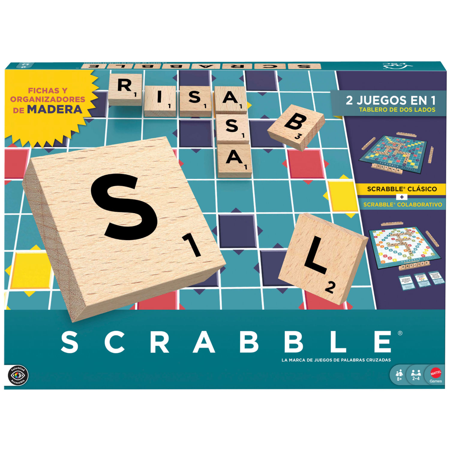 Juego De Mesa Clásico Scrabble Mattel Games