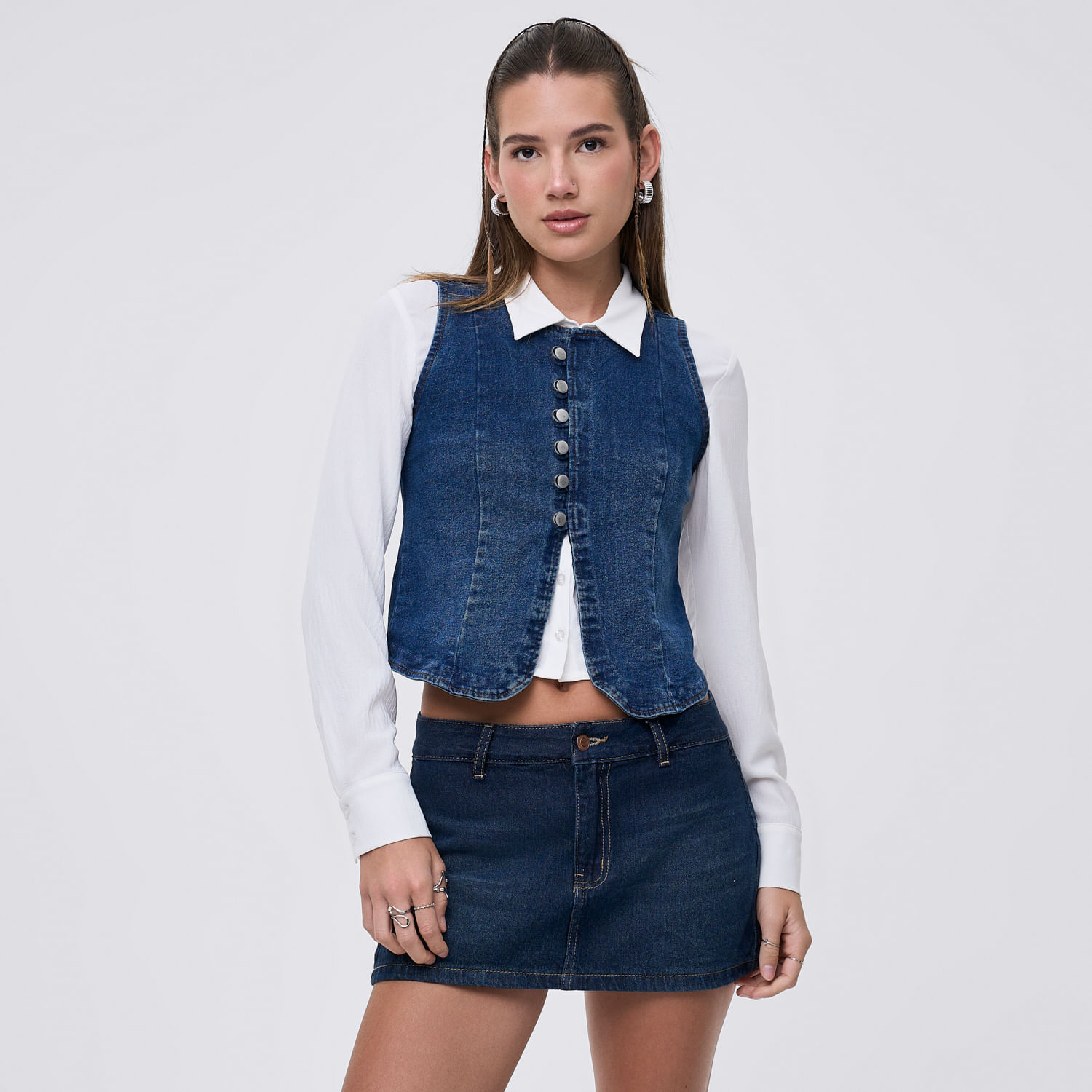 Chaleco Mujer Japo Hypnotic Azul M