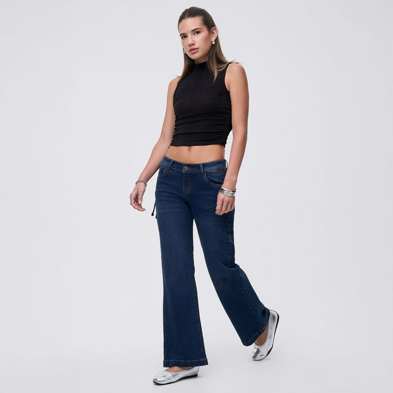 Jean Mujer Osaka Hypnotic Flare Azul Marino 28