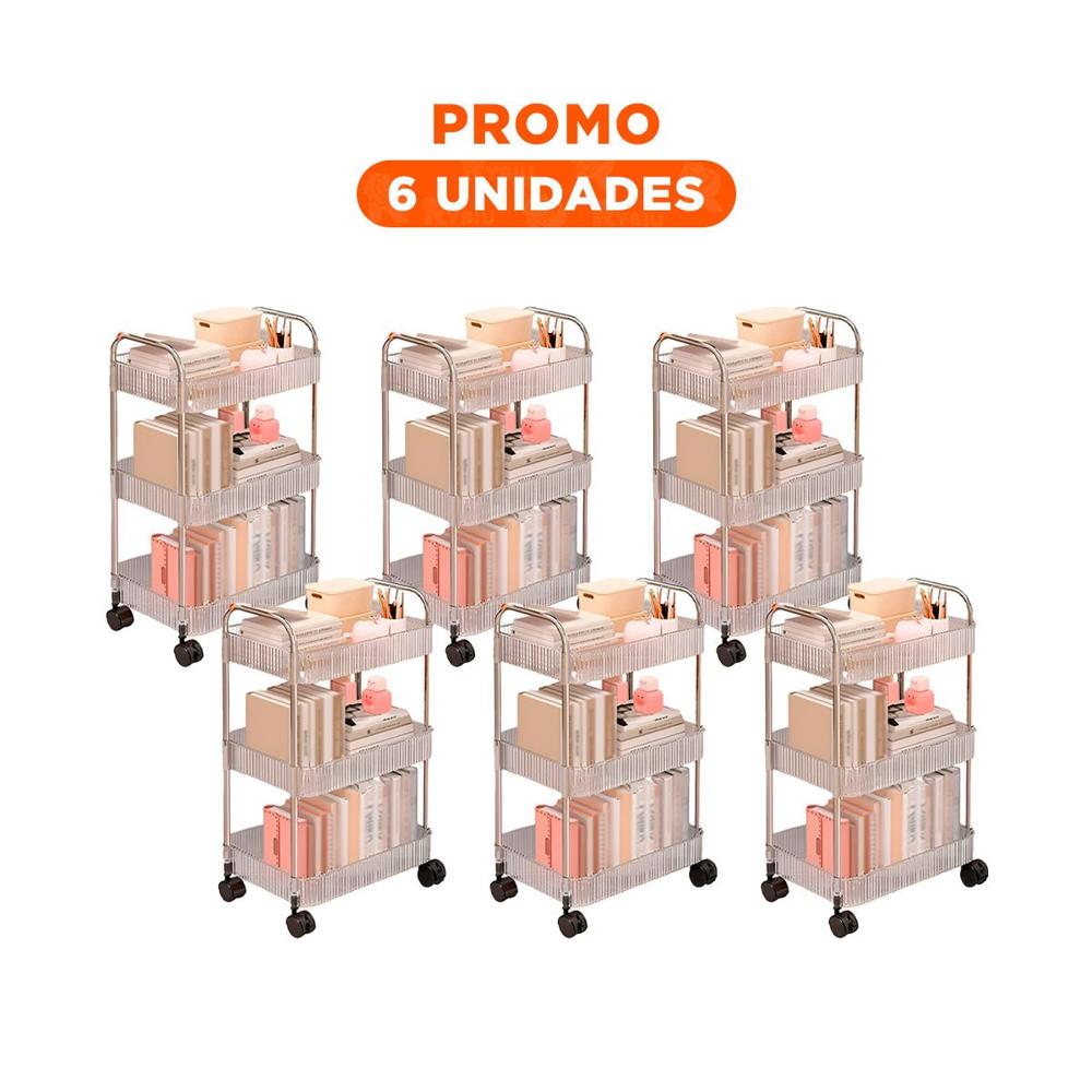 Pack6 Organizador Practico de Acrilico para Cocina y Comedor