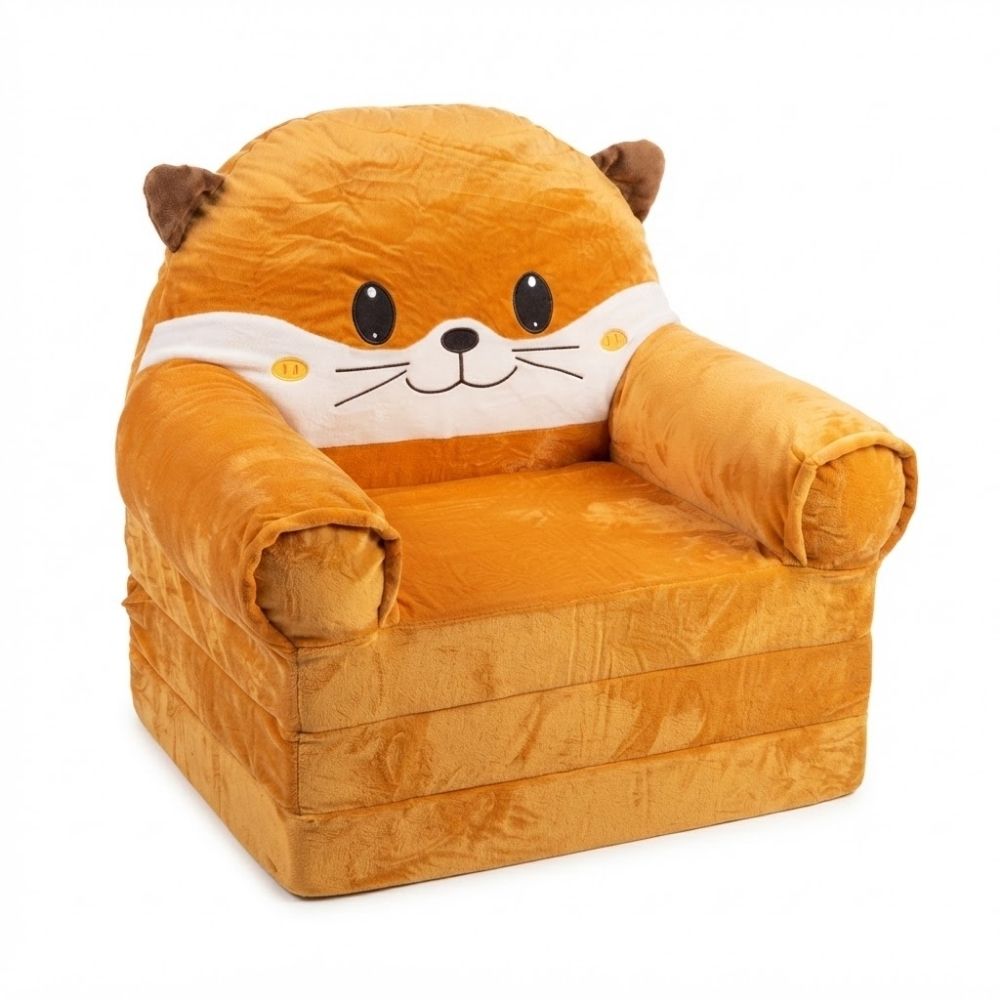 Mini Sofá Cama para Bebé y Niños de Peluche de Zorrito de Co