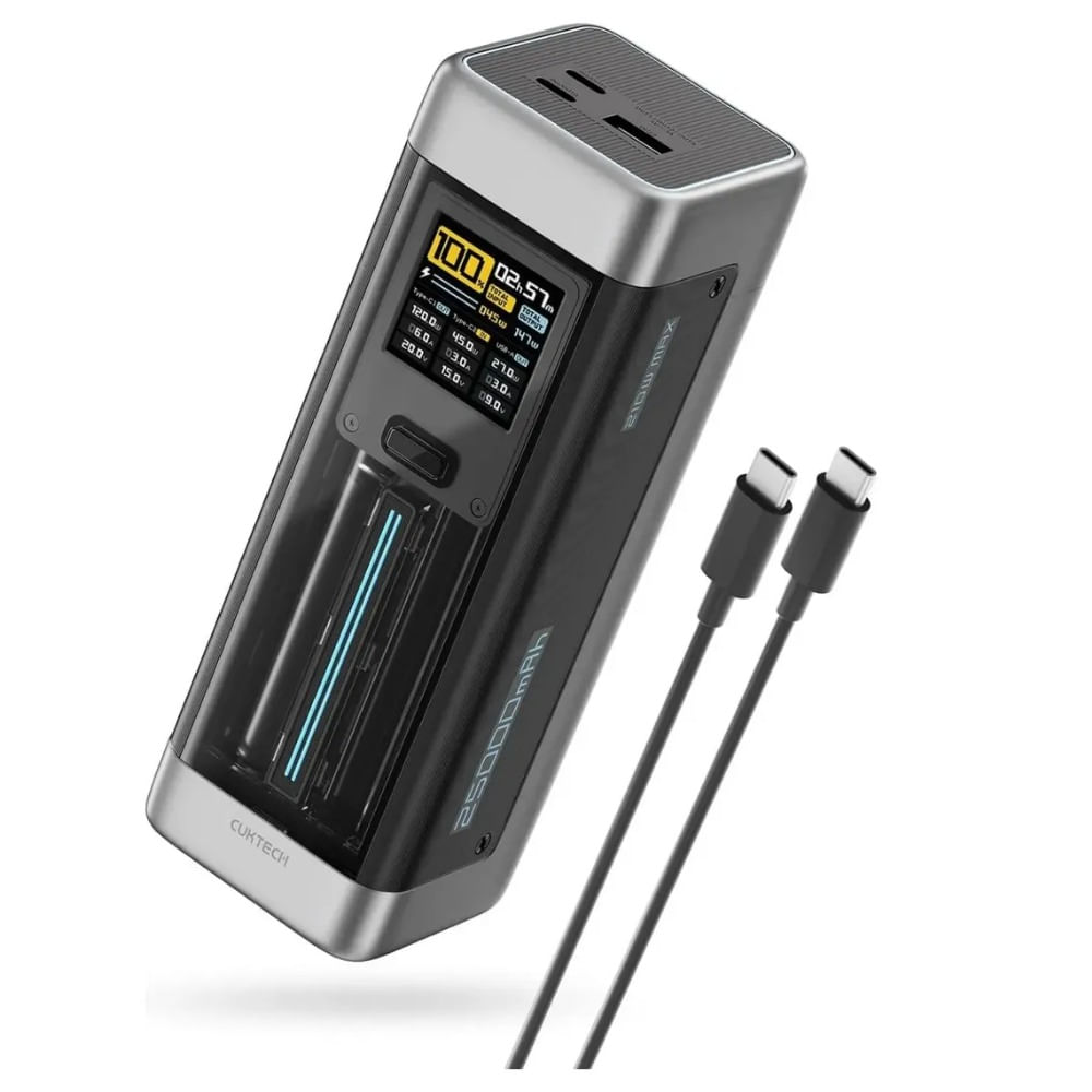 Batería Externa 25000mah 140w Carga Rápida Usb-c