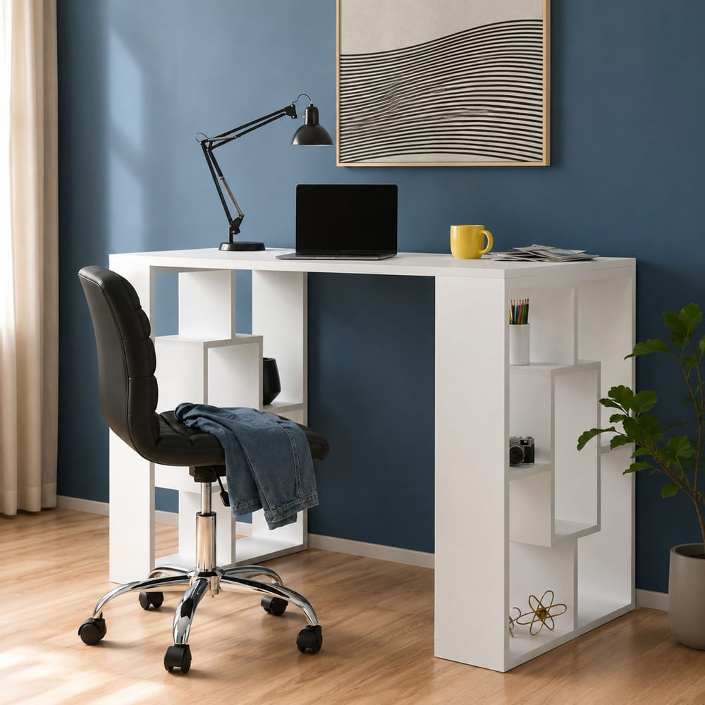 Escritorio Estante San Francisco Ventitas Home Color Blanco