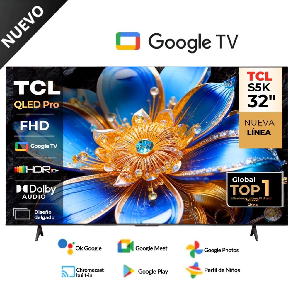 Televisor TCL QLED 32 FHD Smart TV Google Tv 32SK5