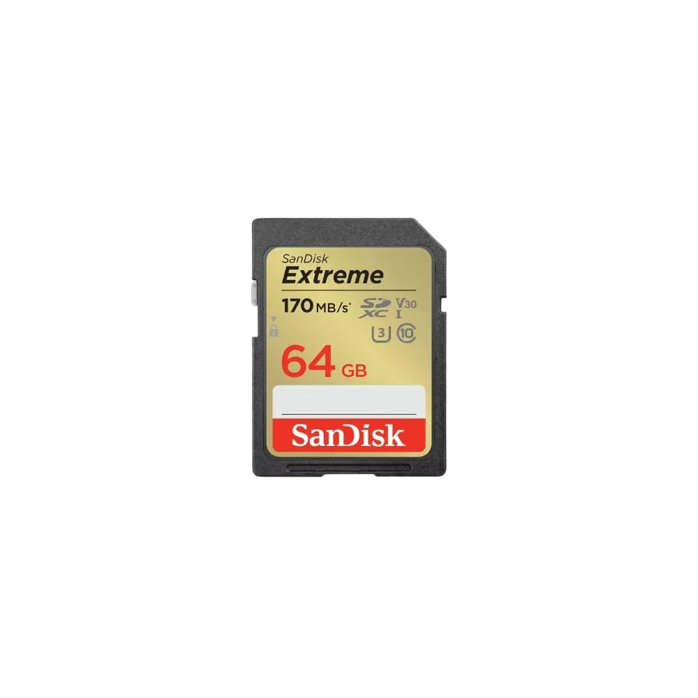 Tarjeta SanDisk Extreme SD SDXC™ UHS-I - 64GB SDSDXV2-064G-GNCIN Negro