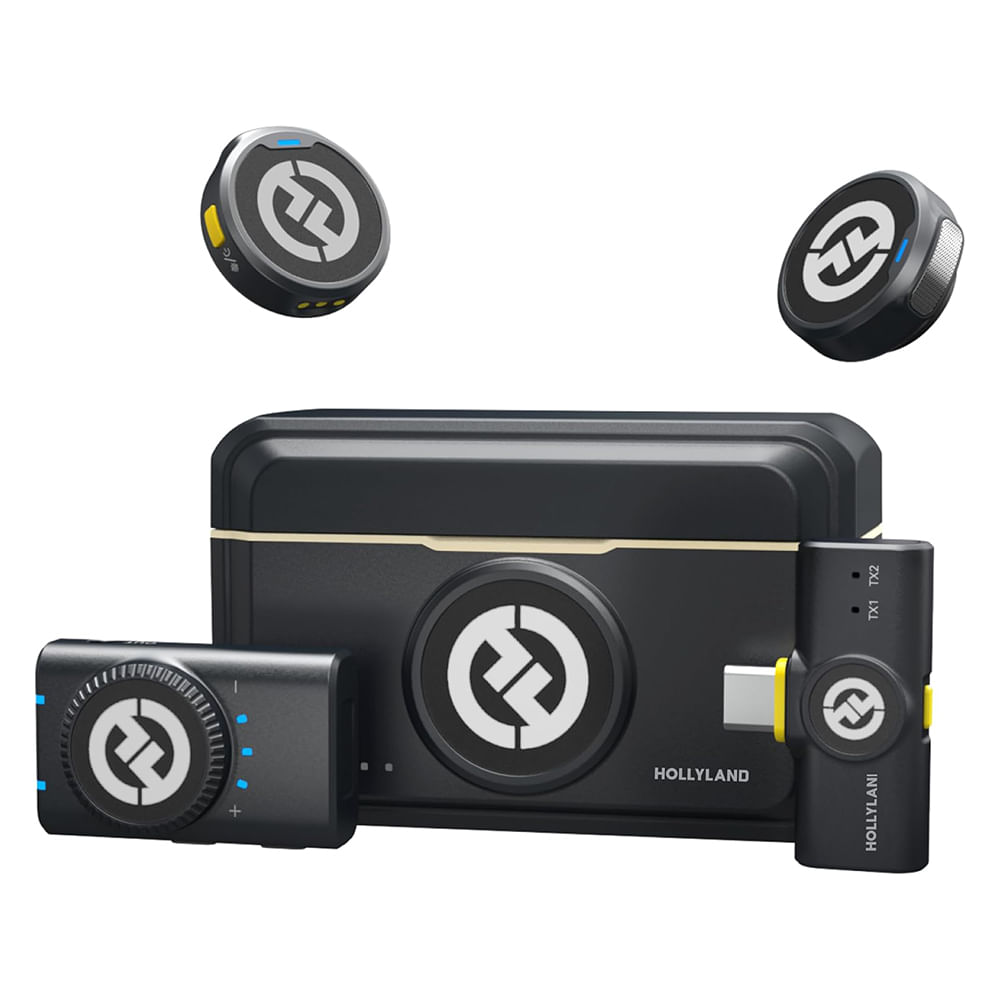 Micrófono Inalámbrico Hollyland Lark M2  Mini Combo USB C TRS Cámara