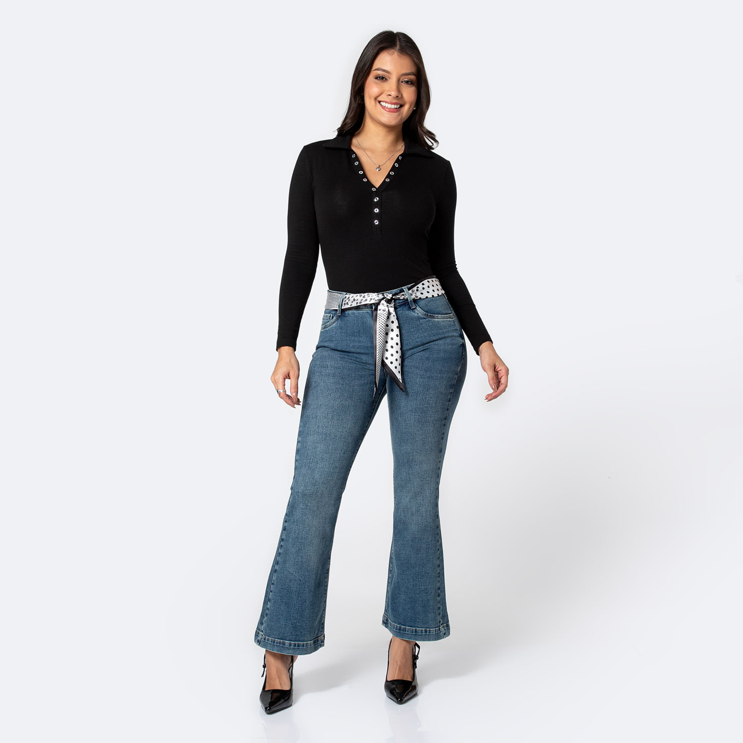 Jean Mujer Rosalye Pionier Azul Acero 30