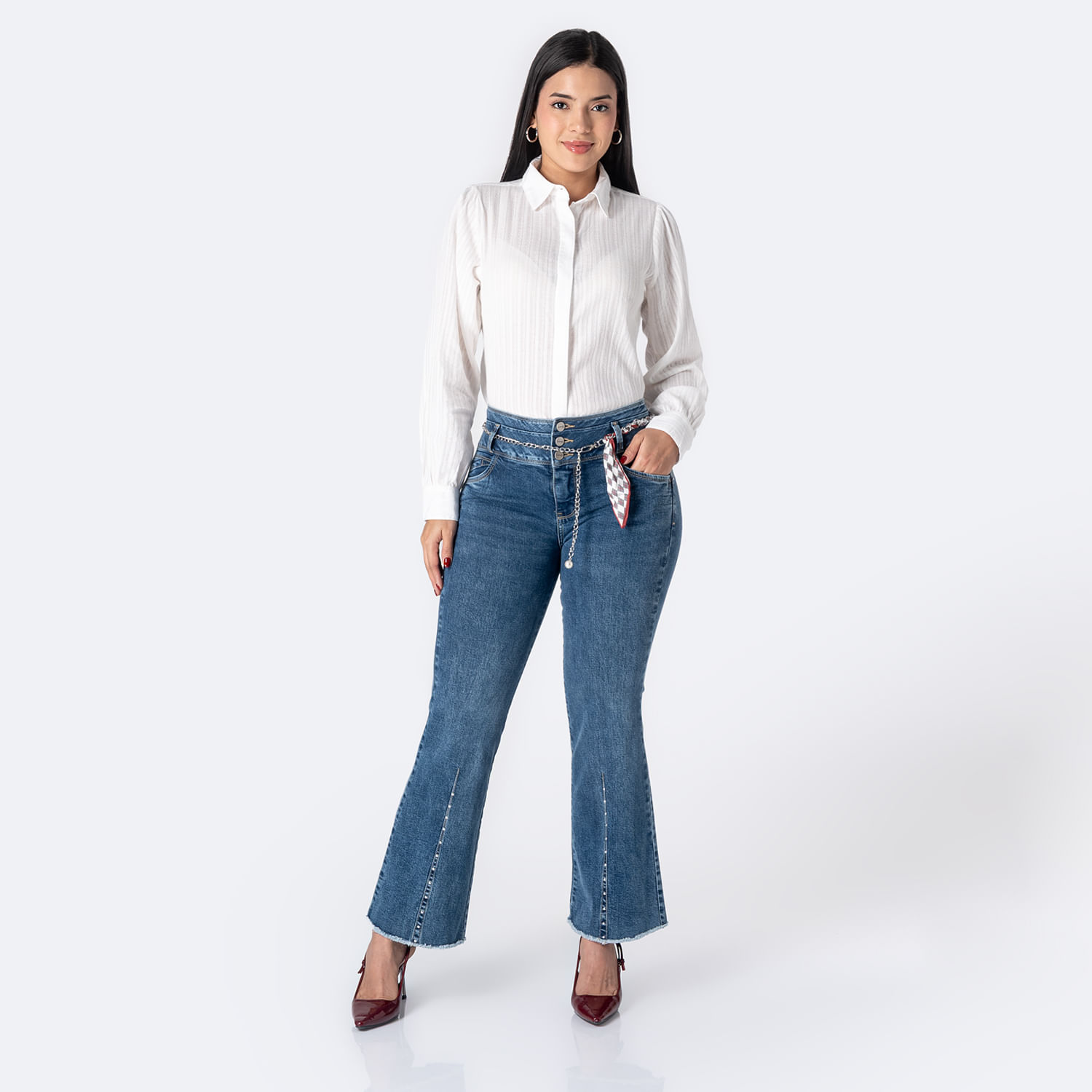 Jean Mujer Sirenit Pionier Flare Azul Acero 30