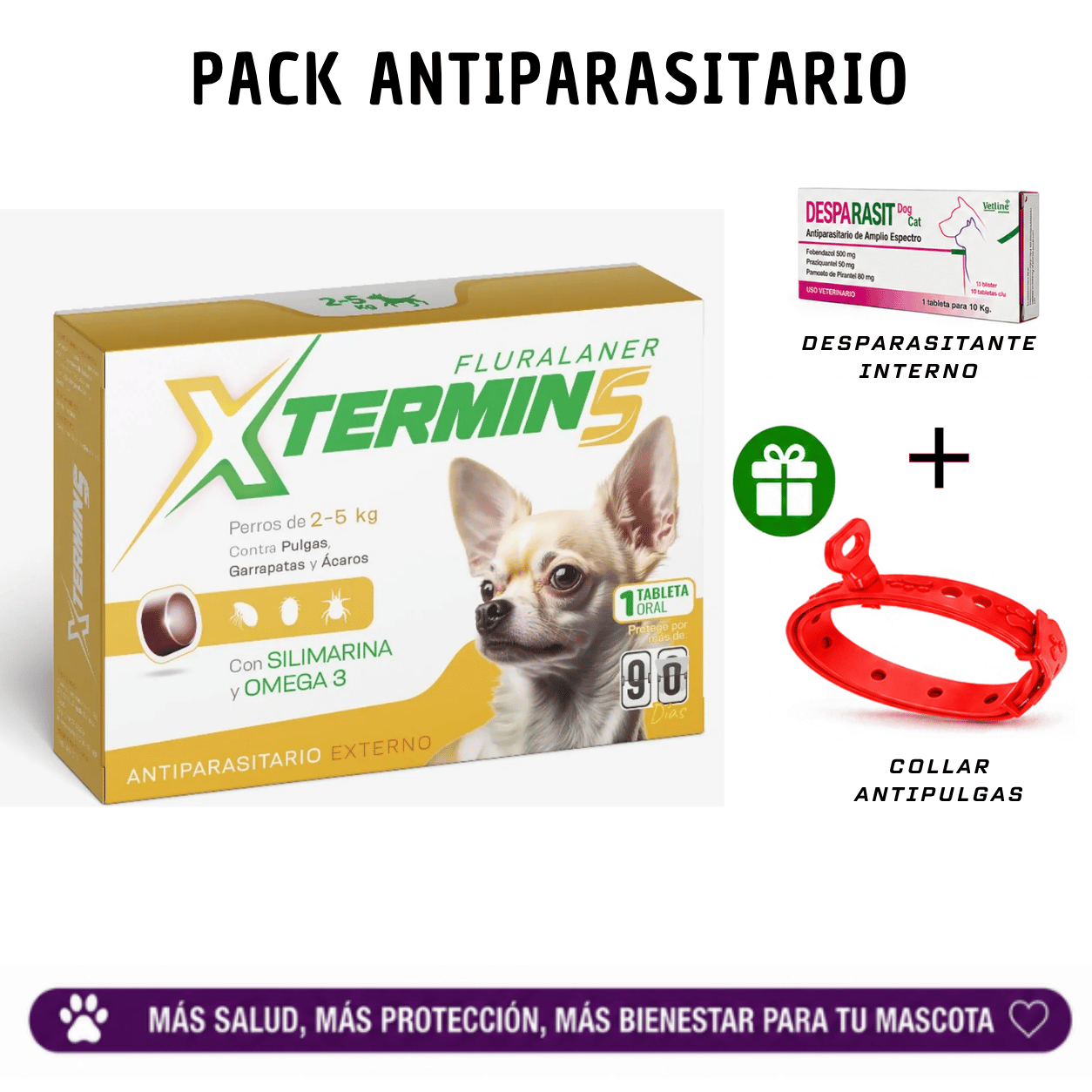Xtermin 5 Antipulgas para Perros de 2 - 5kg