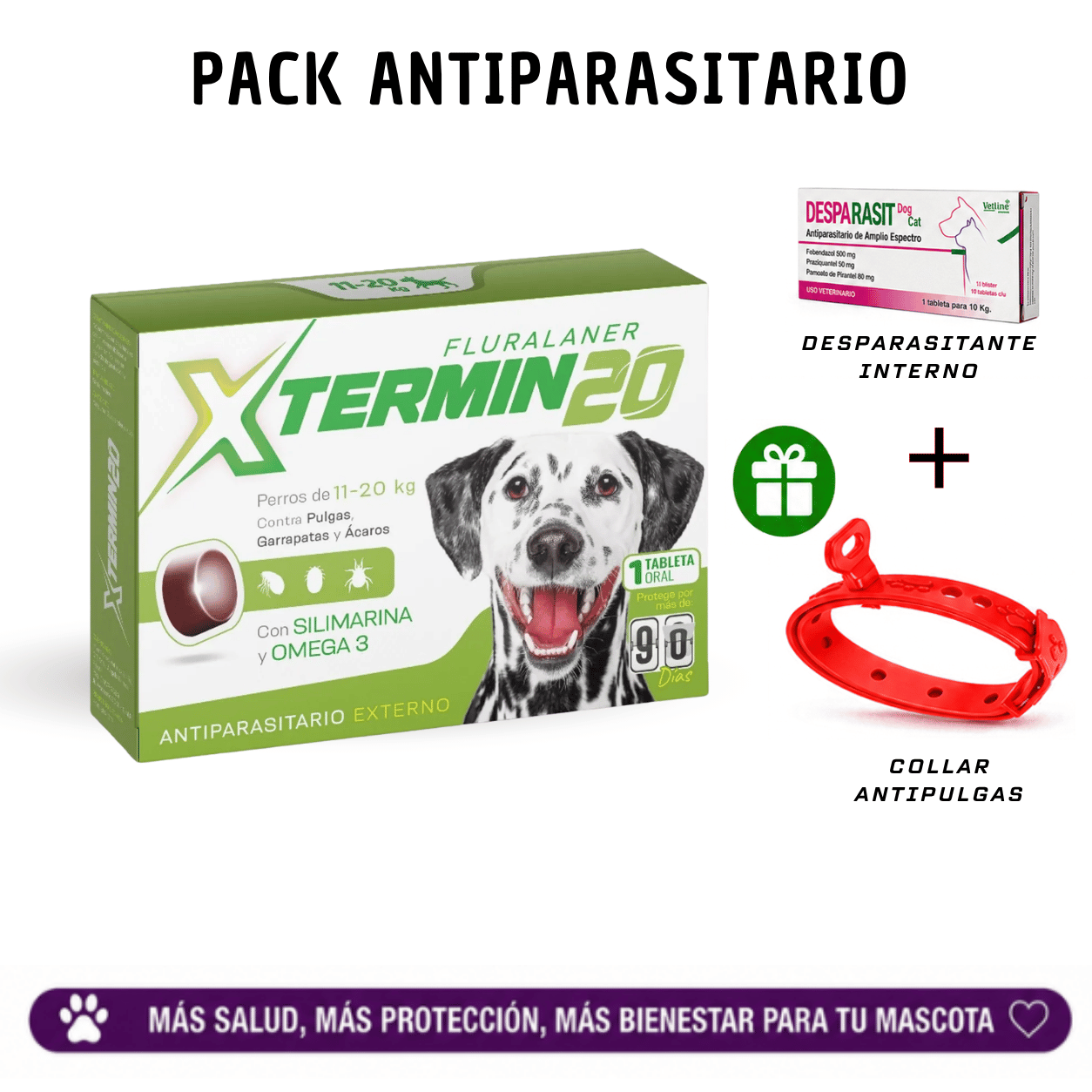 Xtermin 20 Antipulgas para Perros de 11 - 20kg