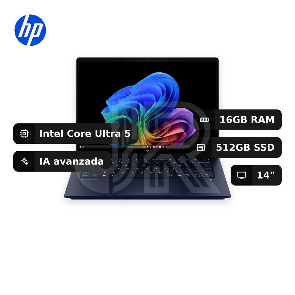 Laptop Hp 14-fm0013dx Core Ultra 5-226v 16gb 512gb Ssd 14"" (b5uj1ua#aba)