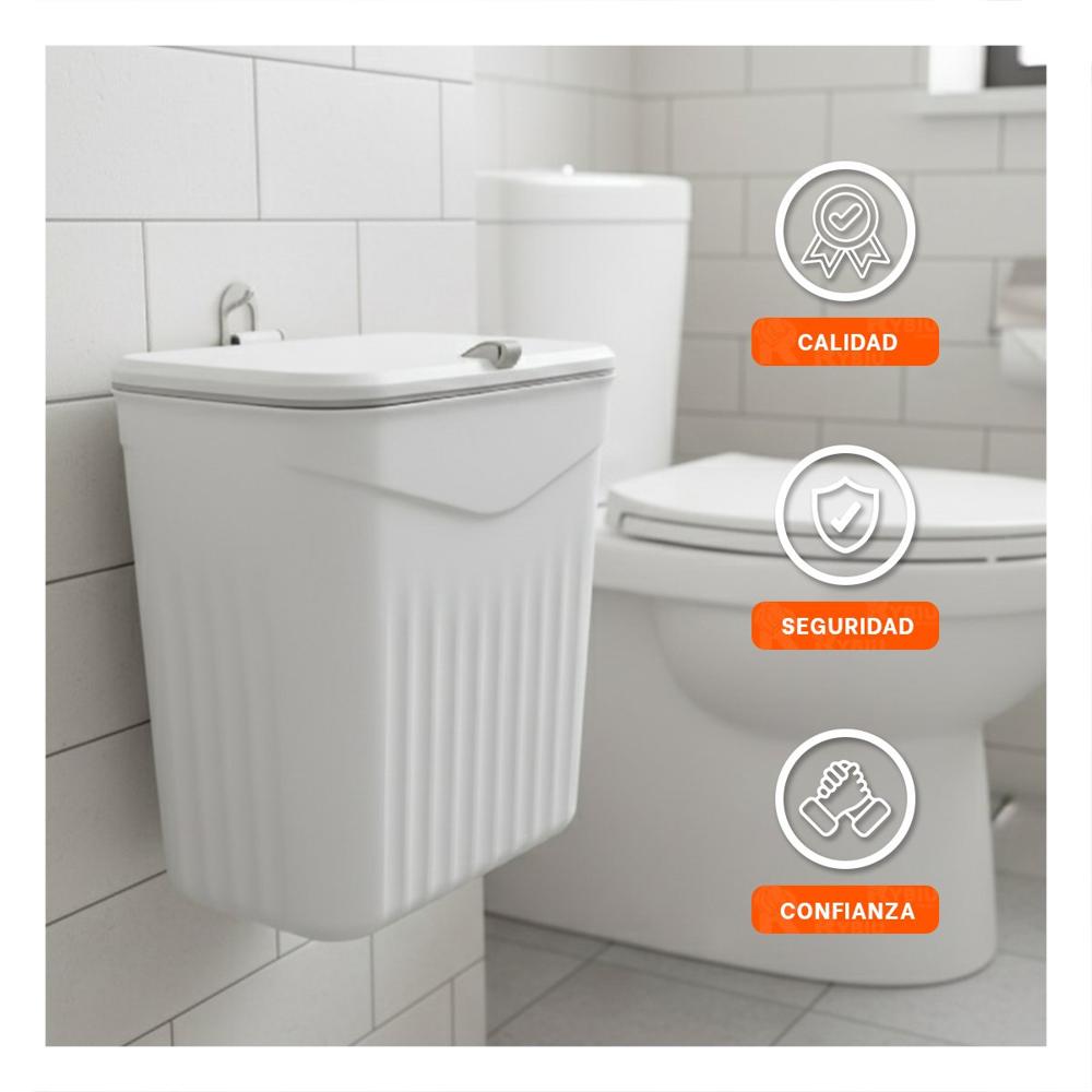 Cubo Blanco Compacto y Duradero para Hogar Y Papel Regalo