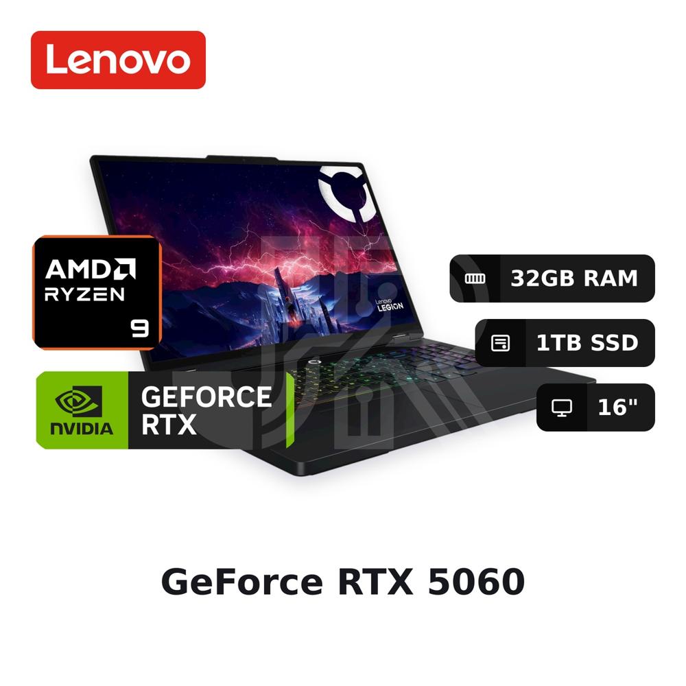 Laptop Lenovo Legion Pro 5 16adr10 Ryzen 9 8945hx 32gb 1tb Ssd Rtx 5060 16"" (83lt002mlm)