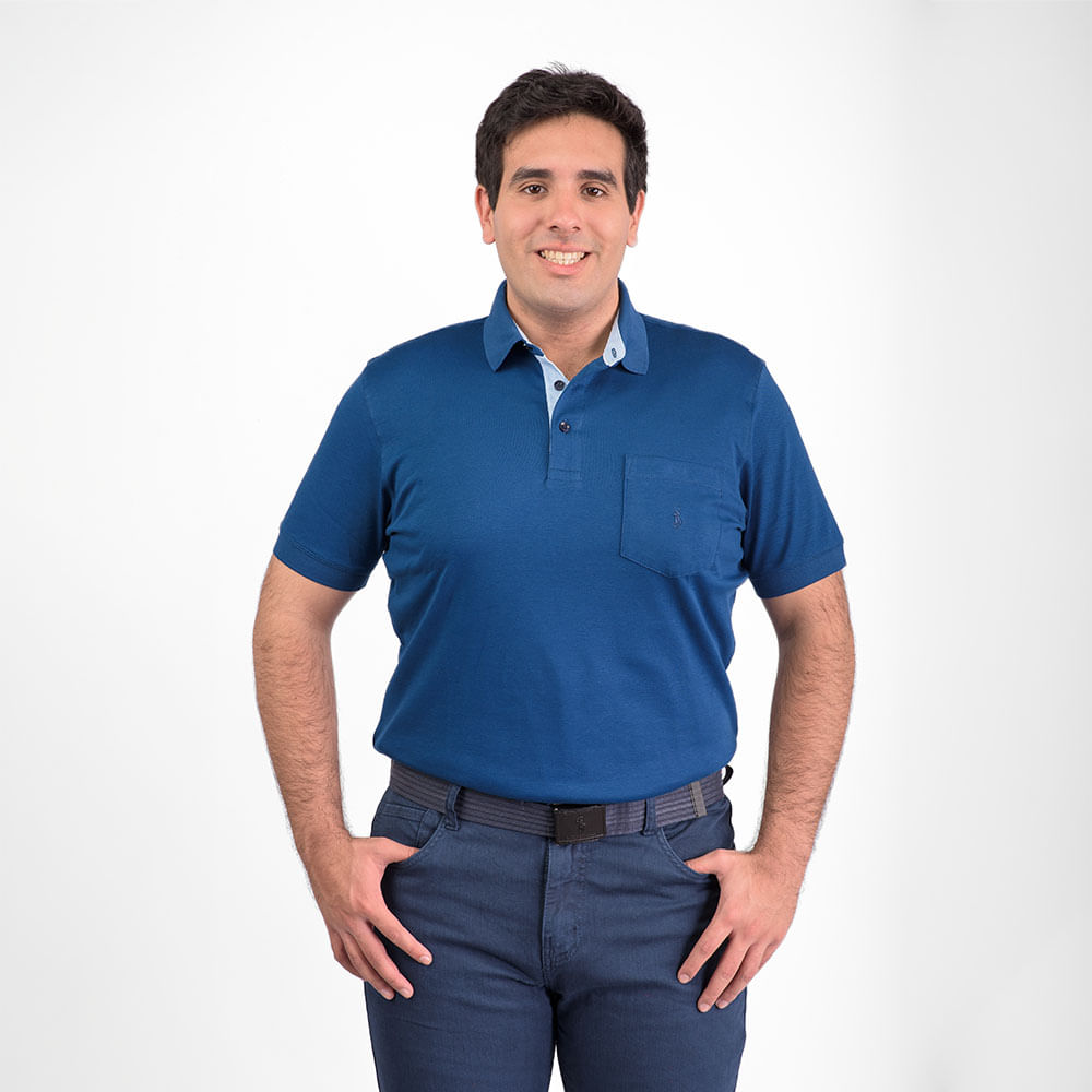 Polo Hombre Gzas2 Ritzy Of Italy Acero Talla L