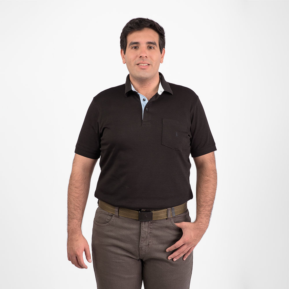 Polo Hombre Gzas2 Ritzy Of Italy Negro Talla M