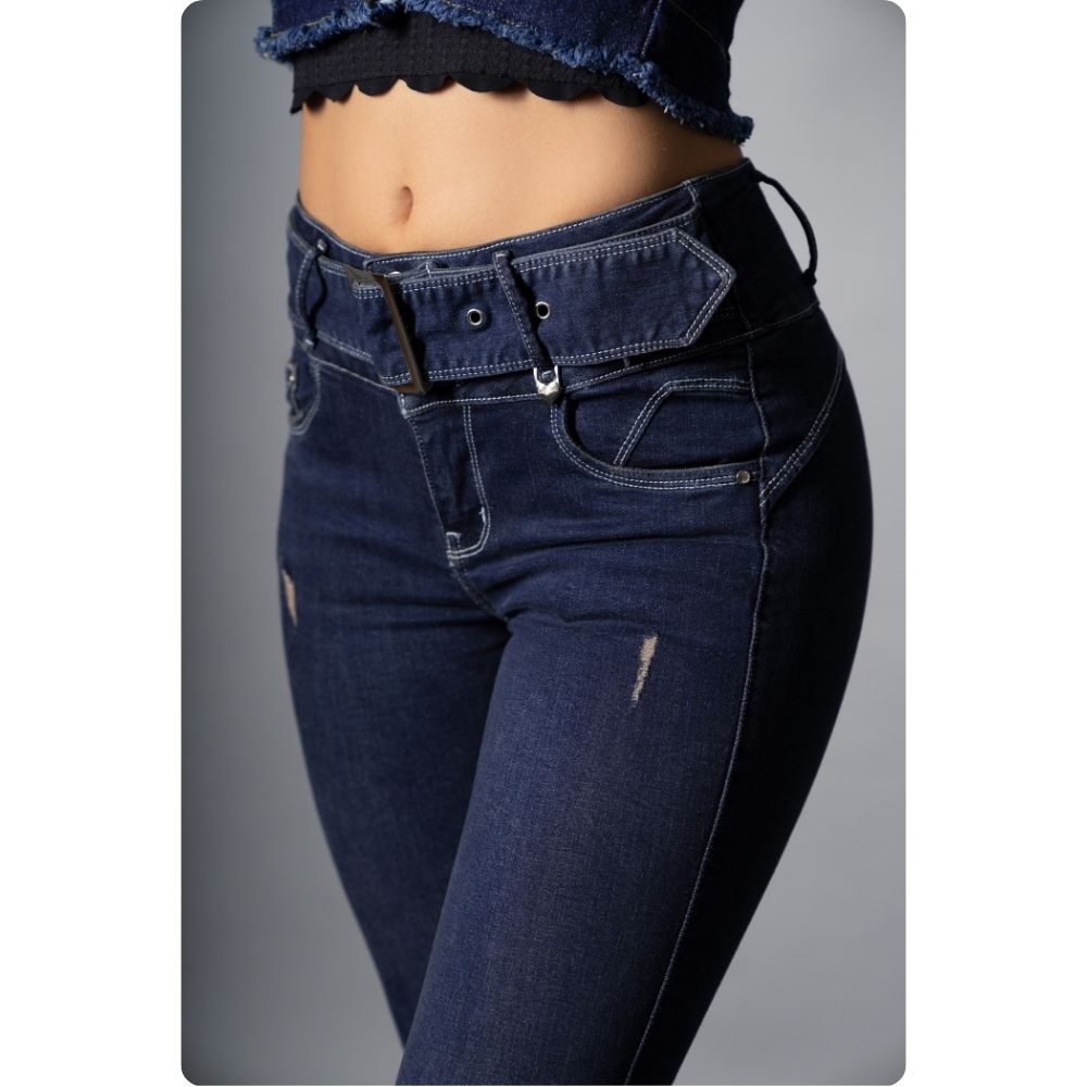 PANTALON MUJER SKINNY MOANA MARCA SASSARI 32 Madera