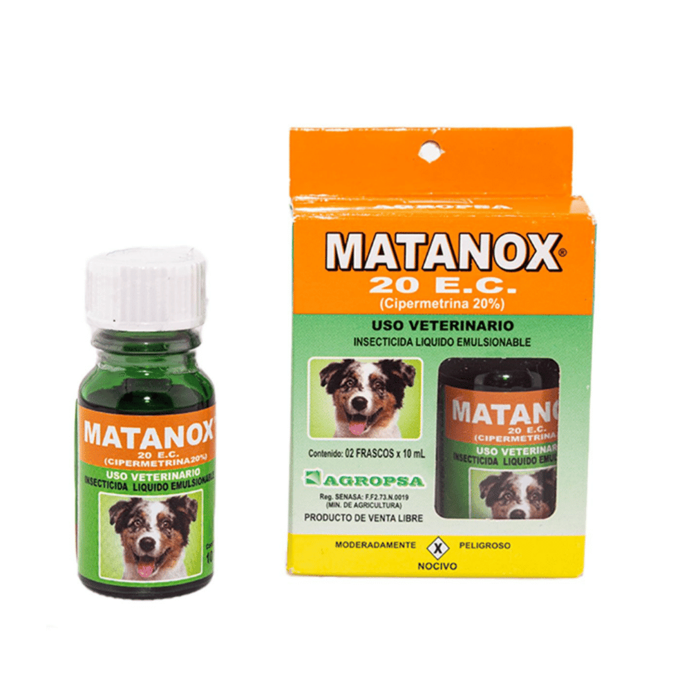 Matanox 20 E.C. Cipermetrina 20 Uso Veterinario - 10ml