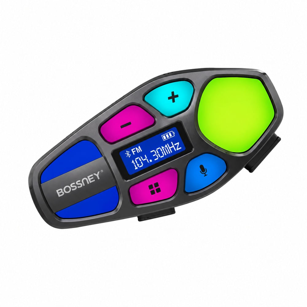 BOSSNEY Auriculares Bluetooth para Casco de Moto BS-A1316B