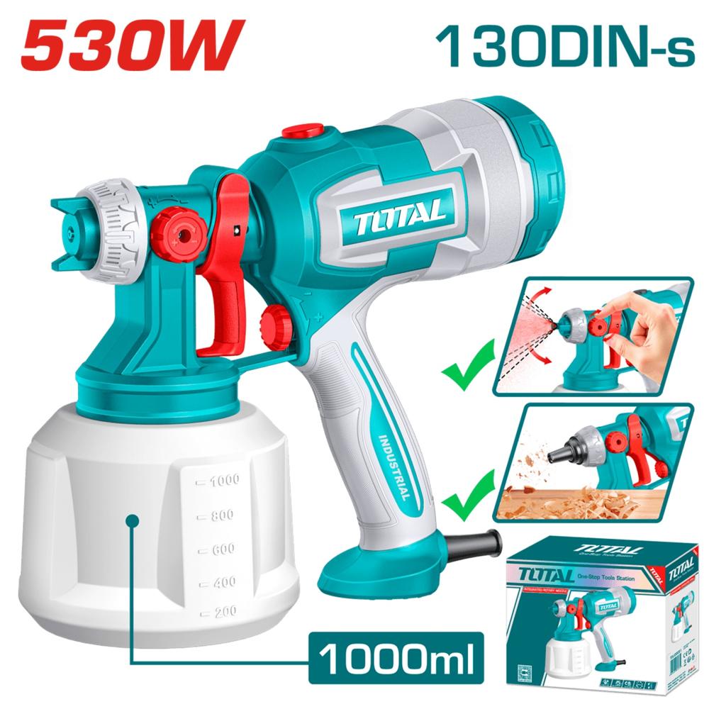 Pistola para Pintar Eléctrica 530W 1000ML TT4506 Total