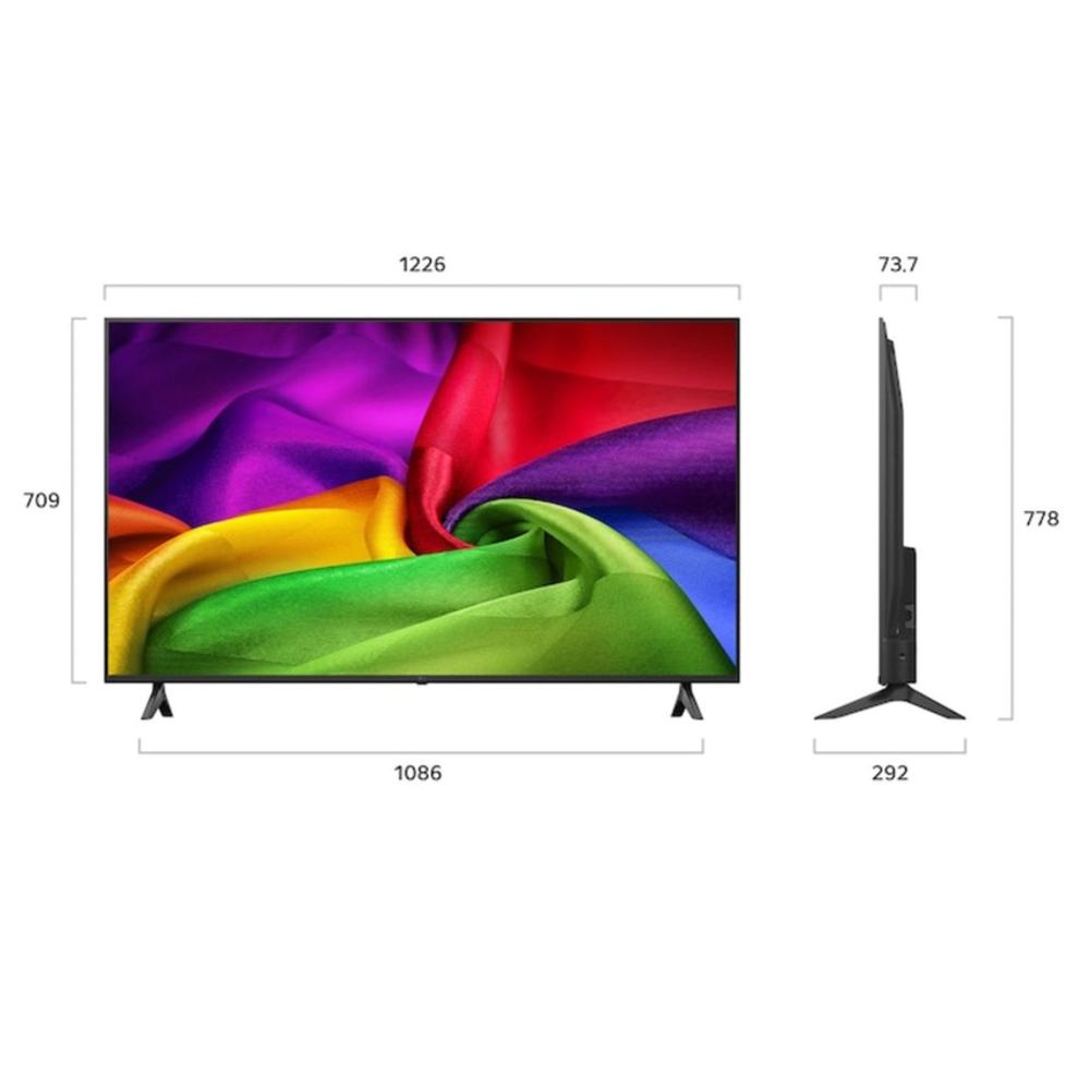 TV LG 55 PULGADAS NANO NU80 4K UHD AI SMART TV 2026 CON PROCESADOR INTELIGENTE Y HDR