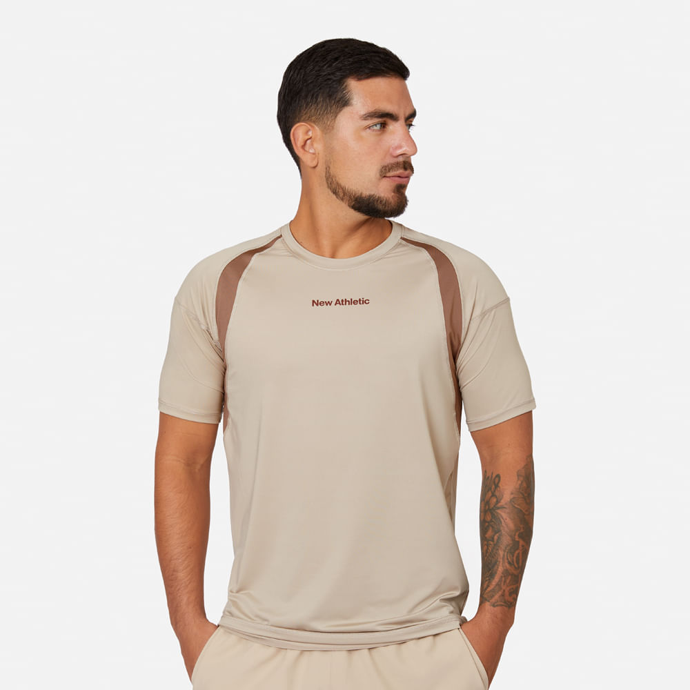 Ropa Deportiva New Athletic Polo MC Ronaldo 199-2121 para Hombre 0M Beige