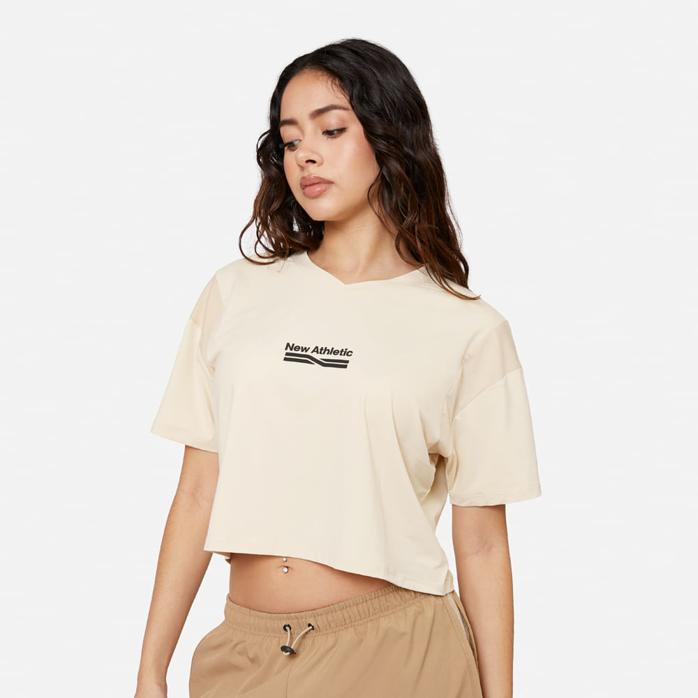 Ropa Deportiva New Athletic Polo MC Amelia 195-8080 para Mujer 0M Beige