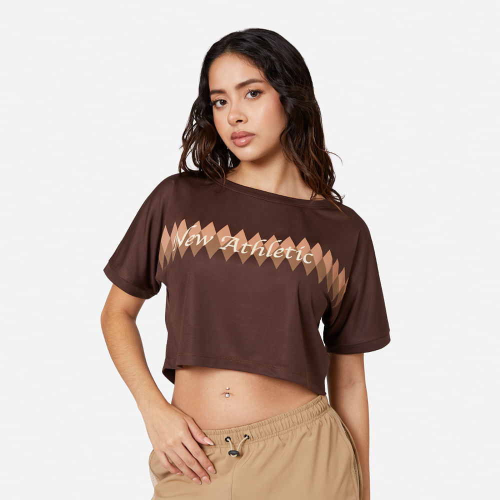 Ropa Urbana New Athletic Crop Jazmine 024-1818 para Mujer 0M Marrón
