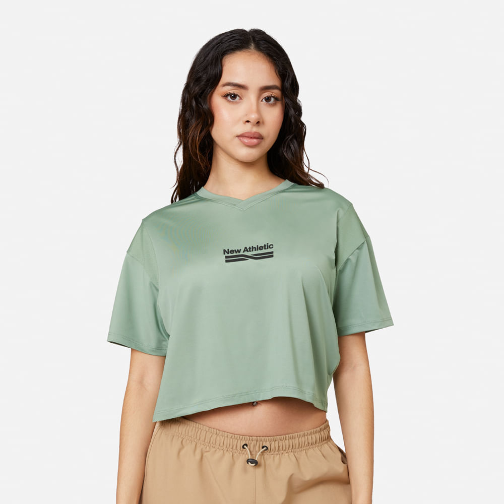 Ropa Deportiva New Athletic Polo MC Amelia 195-1010 para Mujer 0S Verde
