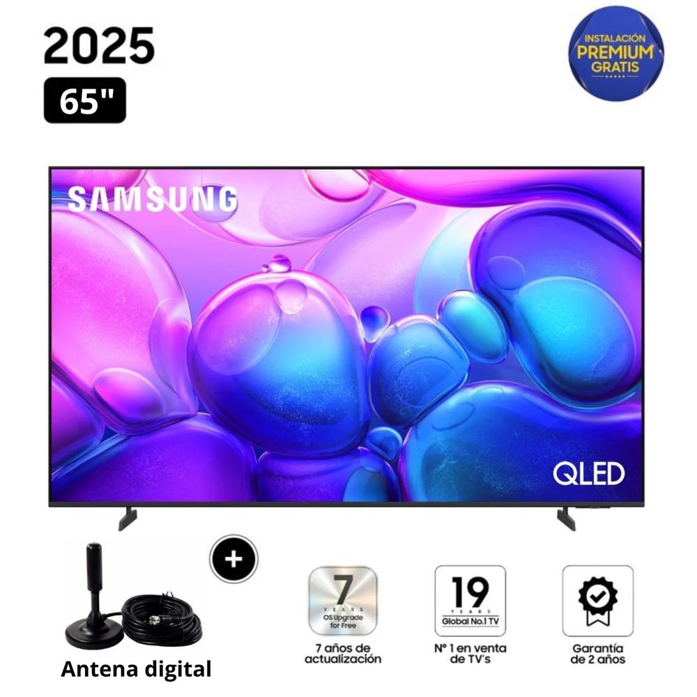 Televisor Samsung QLED 65"" Smart TV 4K QN65Q6F + Antena Digital