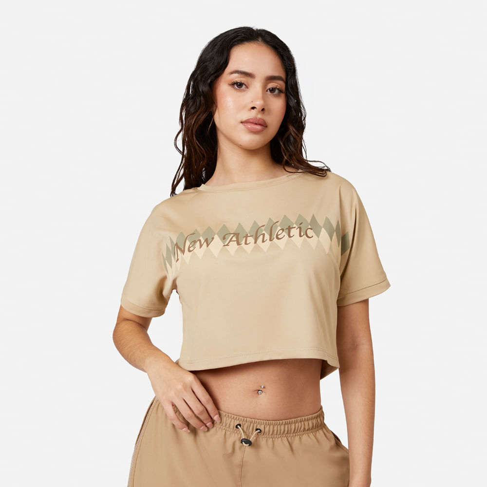 Ropa Urbana New Athletic Crop Jazmine 024-2121 para Mujer 0M Beige
