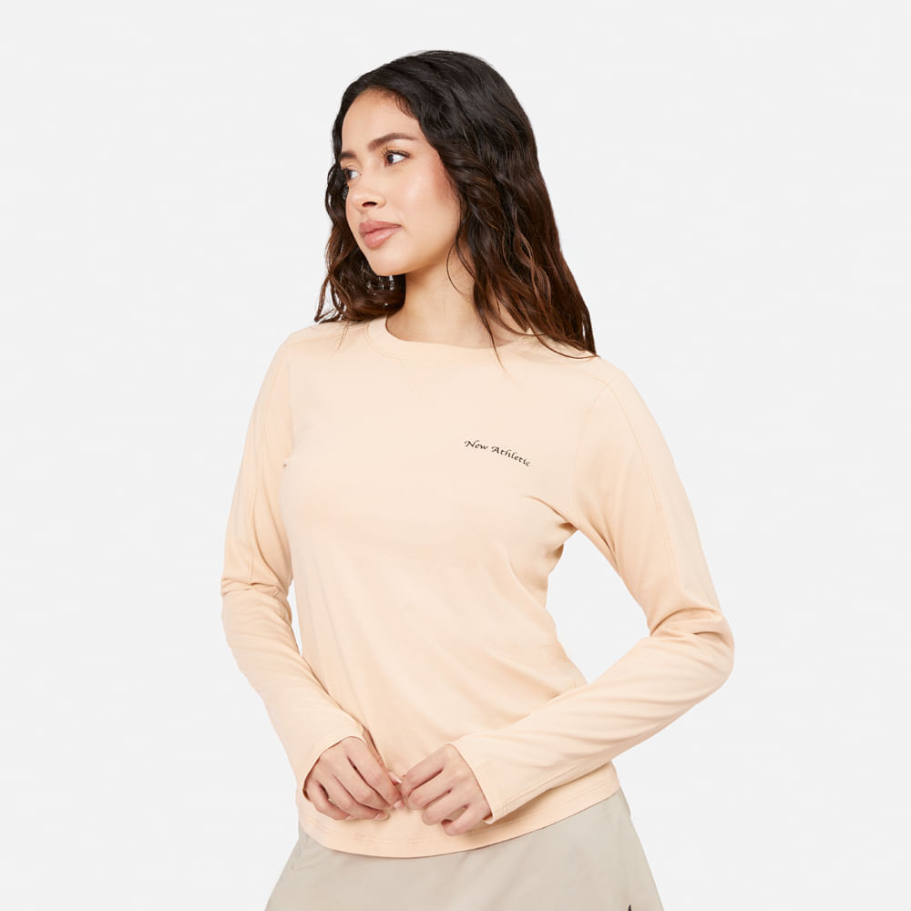 Ropa Urbana New Athletic Polo ML Loreta 007-2121 para Mujer XL Beige