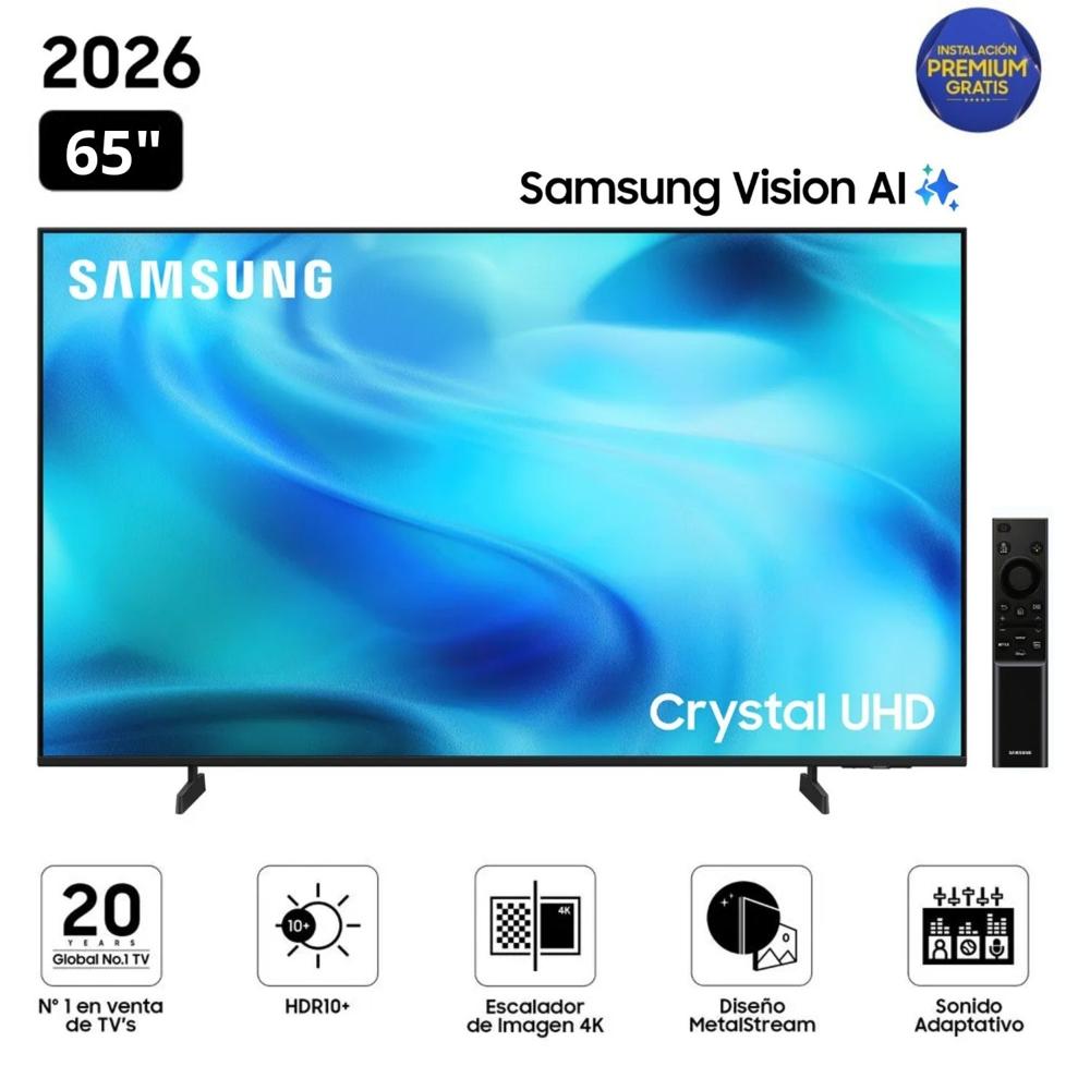 Televisor Samsung Smart TV 65"" Crystal UHD 4K UN65U8000H - 2026