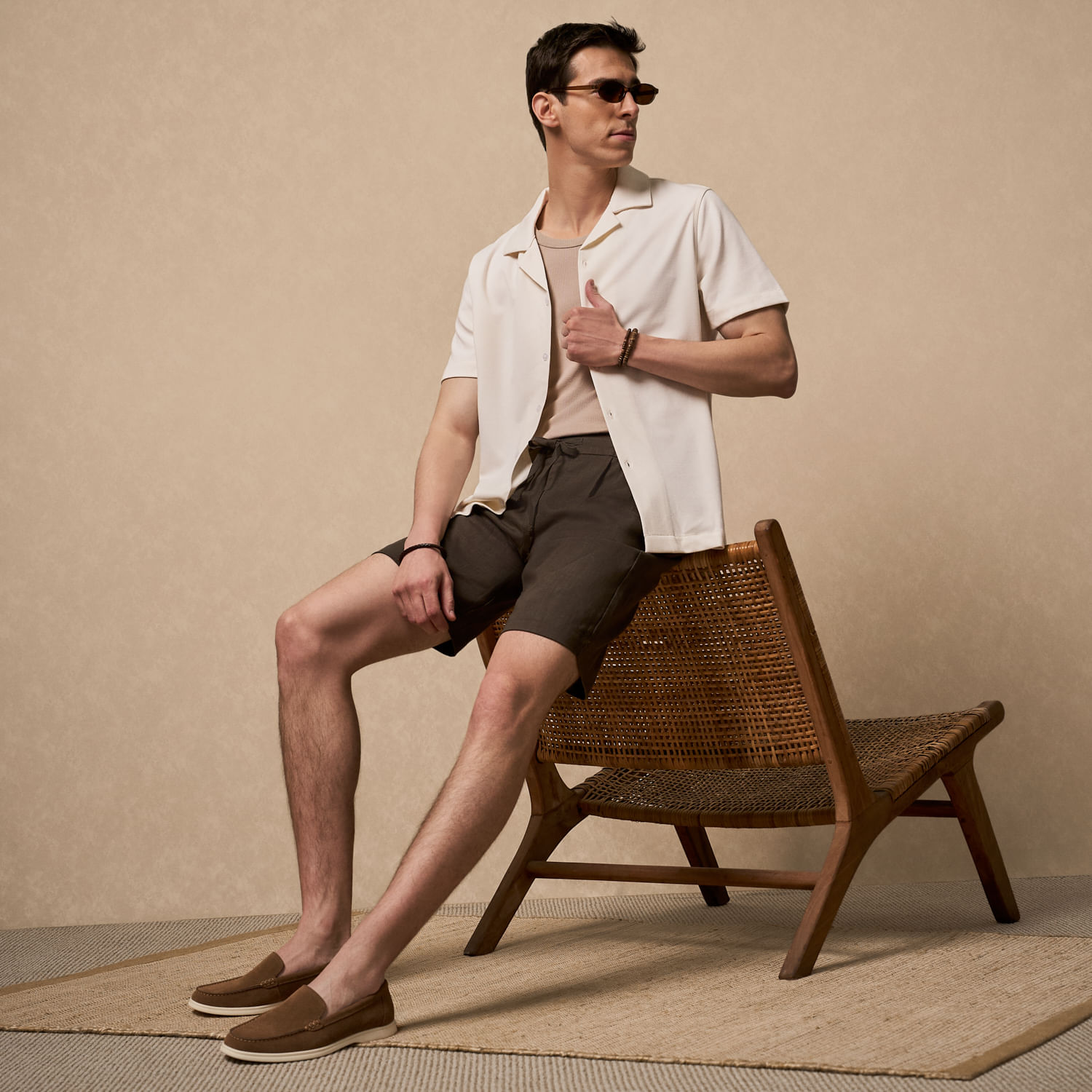 Zapatos De Vestir Hombre Sude Camel Malabar 40
