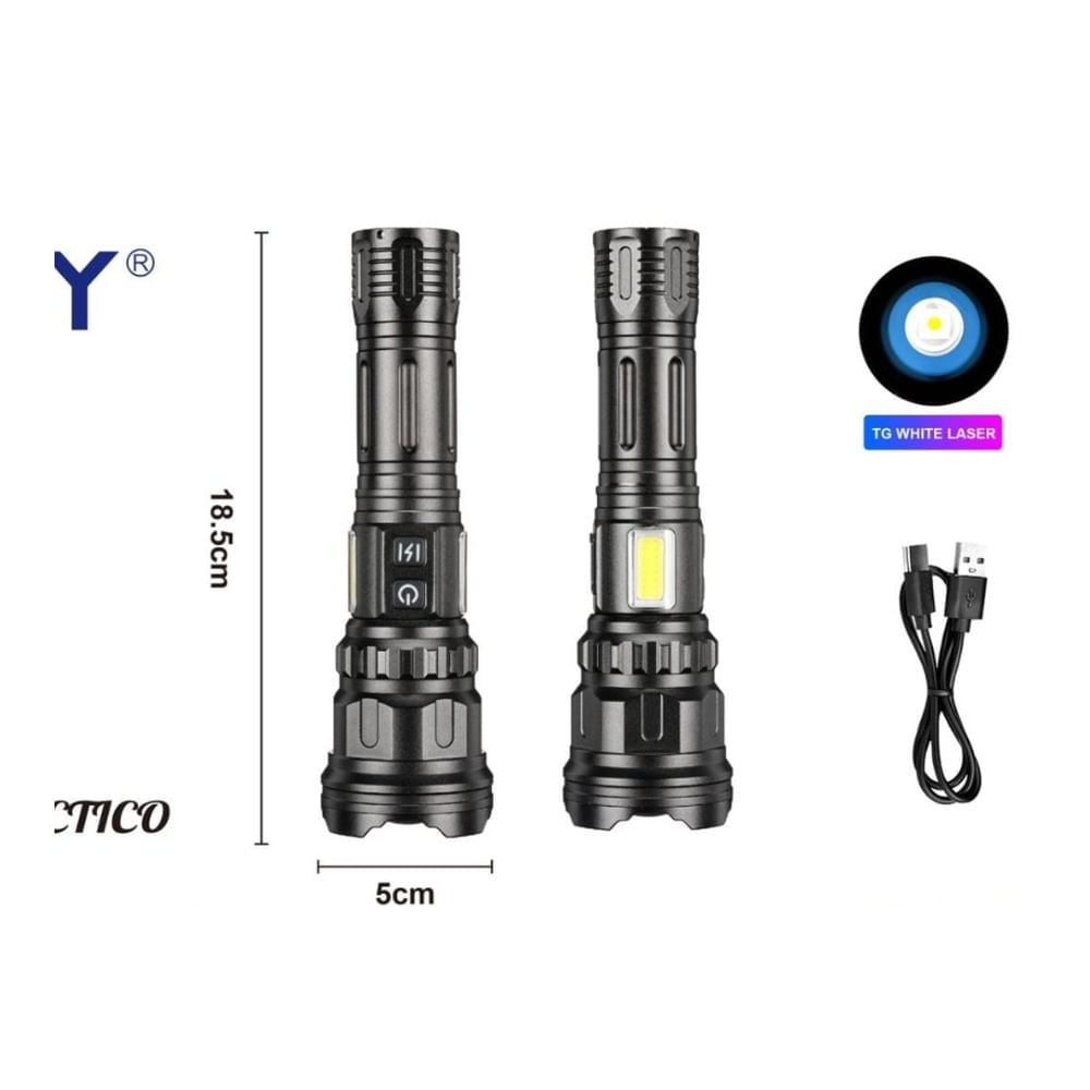 BOSSNEY Linterna LED de Alta Potencia 3000mAh BS-L3316-TG