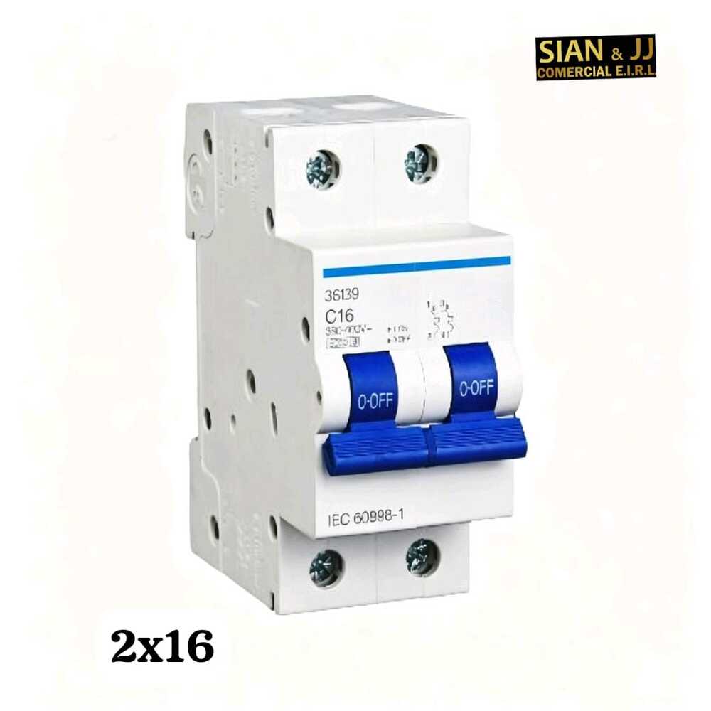 INTERRUPTOR TERMOMAGNETICO 2-16 AMP 220V 415V MARCA CELUX