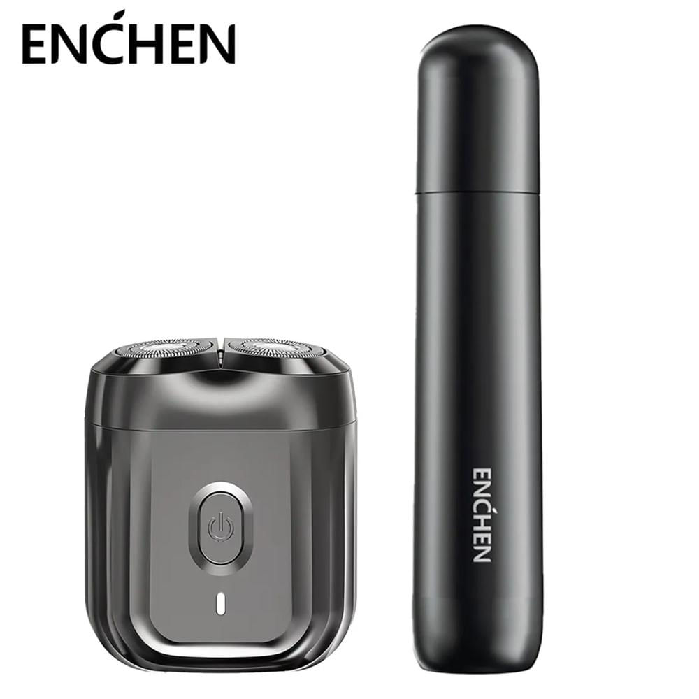 Combo Enchen Afeitadora Mini 6 -  Recortador Nasal EN005 Negro