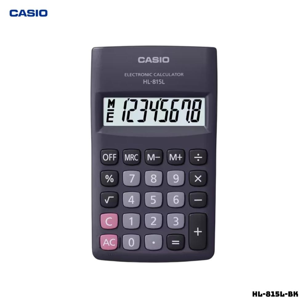 CALCULADORA DE BOLSILLO CASIO PORTABLE HL-815L-BK - NEGRO
