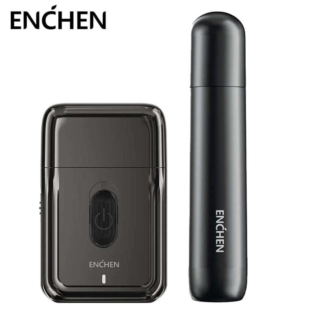 Combo Enchen Afeitadora MS003 - Recortador Nasal EN005 Negro