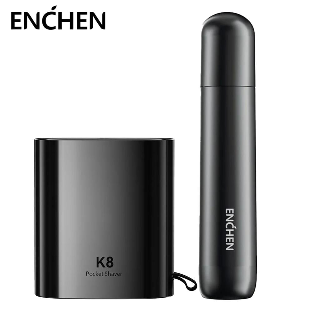Combo Enchen Afeitadora K8 - Recortador Nasal EN005 Negro