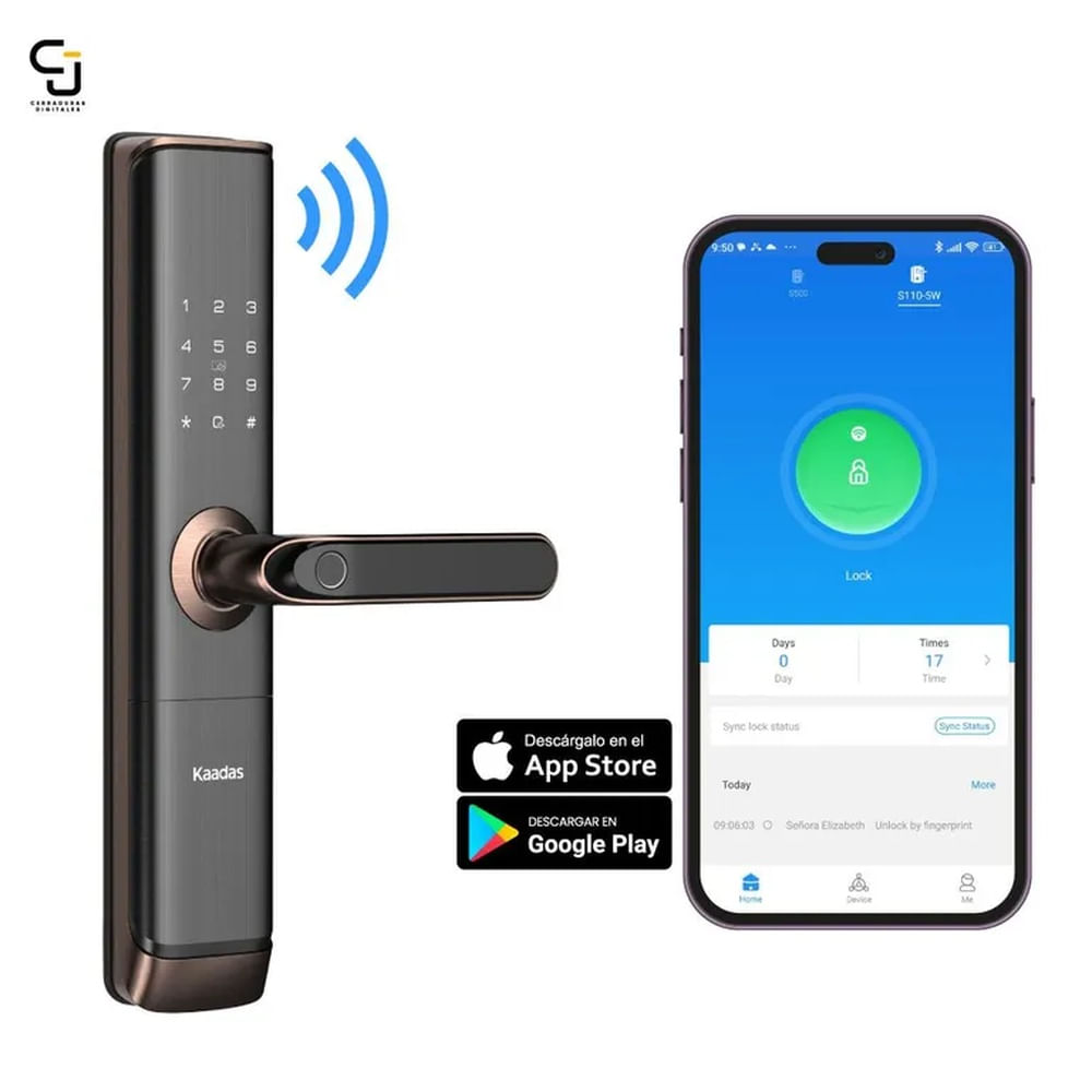 CERRADURA DIGITAL KAADAS S110-5W