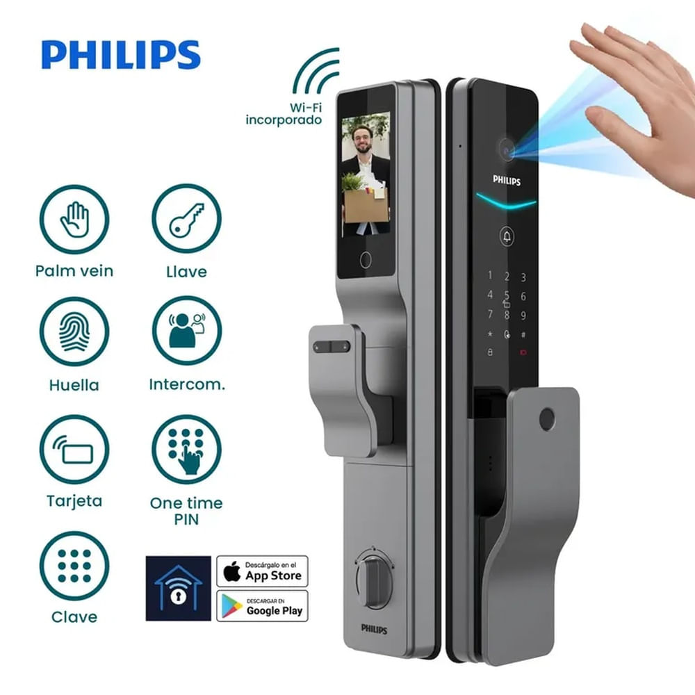 CERRADURA DIGITAL PHILIPS 720 MVP-17HWS