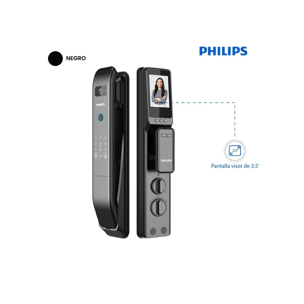 CERRADURA DIGITAL PHILIPS 303 VP-5HWS - NEGRO