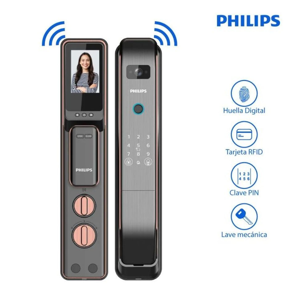 CERRADURA DIGITAL PHILIPS 303 VP-5HWS - COOPER