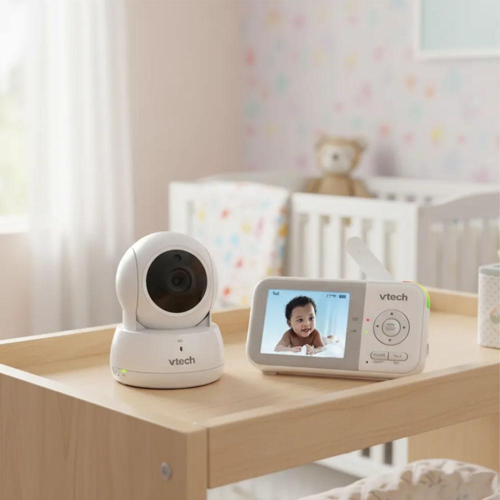 MONITOR PARA BEBÉ VTECH VM3262 CON CÁMARA MOTORIZADA PAN TILT Y VISIÓN NOCTURNA