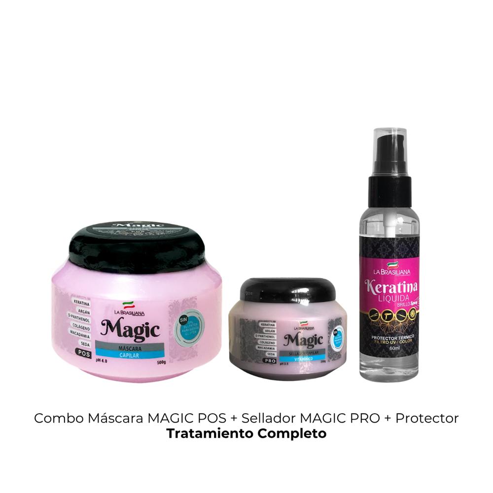 Combo Máscara MAGIC POS con Sellador MAGIC PRO y Protector Térmico
