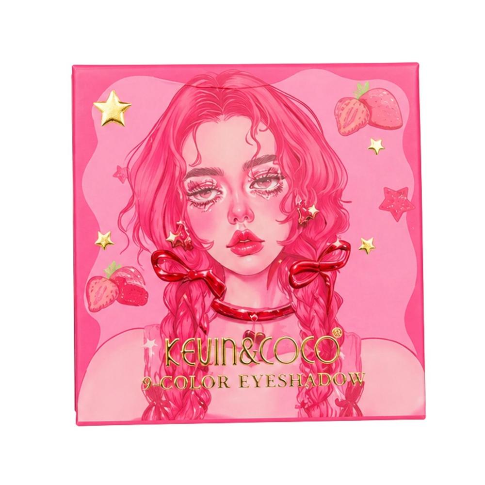 Mini paleta de sombras de ojos de 9 tonos rosa - KEVIN & COCO