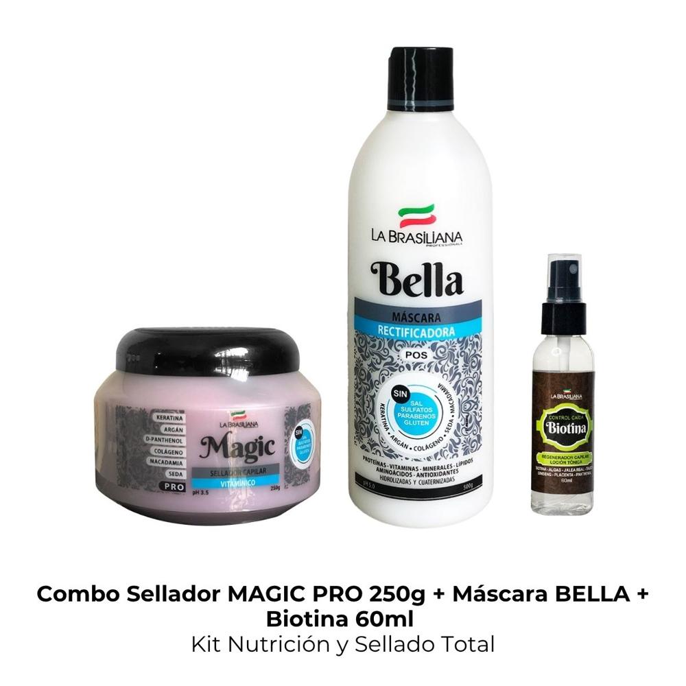 Combo Sellador MAGIC PRO con Máscara BELLA y Biotina 60ml